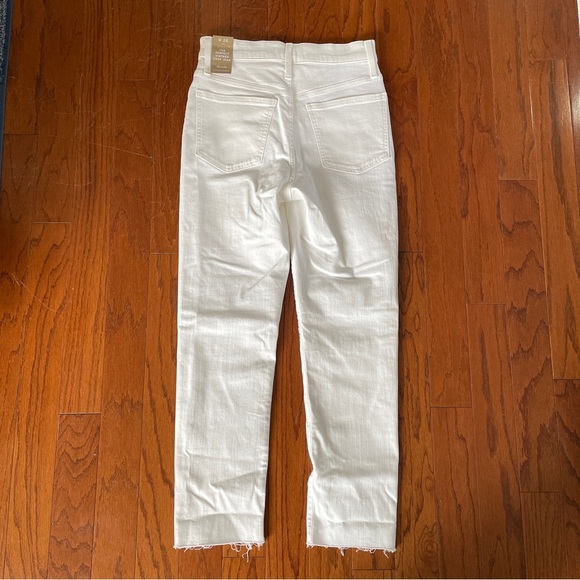 Madewell Perfect Vintage Crop Straight Jean in Tile White Size 26 NWT - Picture 3 of 4